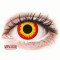 ColourVUE Crazy Lens - Wildfire - zero lenses (2 lenses) DIA 14.00, BC 8.60, Power 0 — Made in USA — Free Delivery