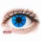 ColourVUE Crazy Lens - Blue Star - zero lenses (2 lenses) DIA 14.00, BC 8.60, Power 0 — Made in USA — Free Delivery