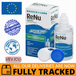 ReNu MultiPlus liquid Flight Pack 100 ml — Made in Made in USA — Free Delivery 