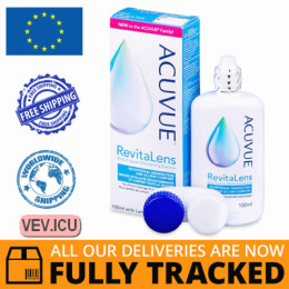 Acuvue RevitaLens liquid 100 ml — Made in Made in USA — Free Delivery 