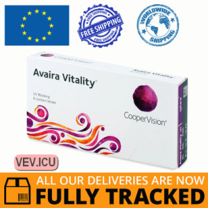 CooperVision Avaira Vitality (6 lenses) DIA 14.20, BC 8.40 — Made in USA — Free Delivery
