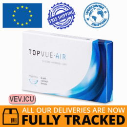TopVue Air (6 lenses) DIA 14.20, BC 8.60 — Made in USA — Free Delivery