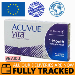 Acuvue Vita (6 lenses) DIA 14.00, BC 8.80 — Made in USA — Free Delivery