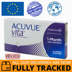 Acuvue Vita (6 lenses) DIA 14.00, BC 8.80 — Made in USA — Free Delivery