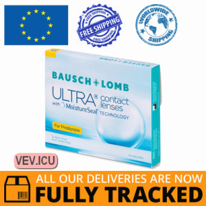 Bausch + Lomb ULTRA for Presbyopia (3 lenses) DIA 14.20, BC 8.50 — Made in USA — Free Delivery