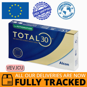 TOTAL30 for Astigmatism (3 lenses) DIA 14.50, BC 8.60 — Made in USA — Free Delivery