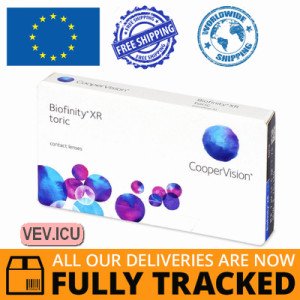 CooperVision Biofinity XR Toric (3 lenses) DIA 14.50, BC 8.70 — Made in USA — Free Delivery
