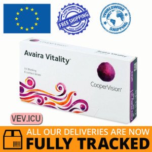 CooperVision Avaira Vitality (6 lenses) DIA 14.20, BC 8.40 — Made in USA — Free Delivery