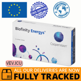 CooperVision Biofinity Energys (6 lenses) DIA 14.00, BC 8.60 — Made in USA — Free Delivery