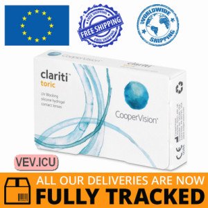 CooperVision Clariti Toric (6 lenses) DIA 14.40, BC 8.70 — Made in USA — Free Delivery