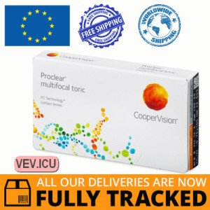 CooperVision Proclear Multifocal Toric (3 lenses) DIA 14.40, BC 8.80 — Made in USA — Free Delivery