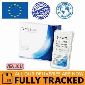 TopVue Air (1 lens) DIA 14.20, BC 8.60 — Made in USA — Free Delivery