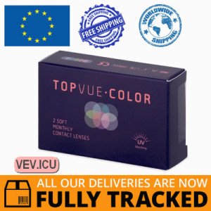 TopVue Color - Violet - corrective (2 lenses) DIA 14.20, BC 8.60 — Made in USA — Free Delivery