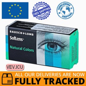 SofLens Natural Colors Platinum  - zero lenses (2 lenses) DIA 14.00, BC 8.70, Power 0 — Made in USA — Free Delivery