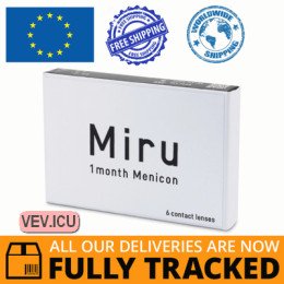 Miru 1 Month (6 lenses) DIA 14.00, BC 8.30 — Made in Japan — Free Delivery