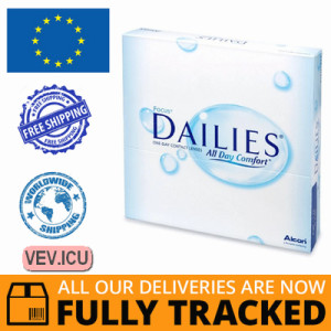 Focus Dailies All Day Comfort (90 lenses) DIA 13.80, BC 8.60 — Made in USA — Free Delivery