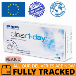 Clear 1-Day (30 lenses) DIA 14.20, BC 8.70 — Made in UK — Free Delivery