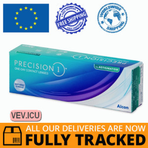 Precision1 for Astigmatism (30 lenses) DIA 14.50, BC 8.50 — Made in USA — Free Delivery