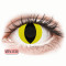 Crazy Lens - Cat Eye Yellow - zero lenses (2 lenses) DIA 14.20, BC 8.60, Power 0 — Made in Australia — Free Delivery