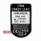 Crazy Lens - Harlequin Black - zero lenses (2 lenses) DIA 14.20, BC 8.60, Power 0 — Made in Australia — Free Delivery