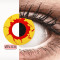 ColourVUE Crazy Lens - Reignfire - zero lenses (2 lenses) DIA 14.00, BC 8.60, Power 0 — Made in USA — Free Delivery