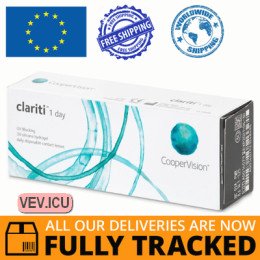 CooperVision Clariti 1 day (30 lenses) DIA 14.10, BC 8.60 — Made in USA — Free Delivery