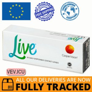 CooperVision Live Daily Disposable (30 lenses) DIA 14.00, BC 8.60 — Made in USA — Free Delivery