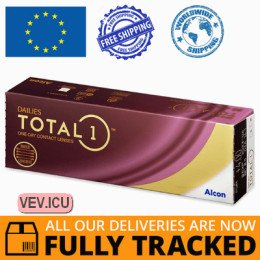 Dailies TOTAL1 (30 lenses) DIA 14.10, BC 8.50 — Made in USA — Free Delivery