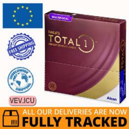 Dailies TOTAL1 Multifocal (90 lenses) DIA 14.10, BC 8.50 — Made in USA — Free Delivery