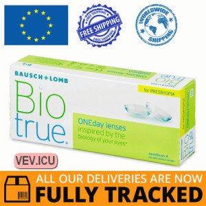 Biotrue ONEday for Presbyopia (30 lenses) DIA 14.20, BC 8.60 — Made in USA — Free Delivery