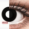 Crazy Lens - Black Out - one-day corrective (2 lenses) DIA 14.20, BC 8.60 — Made in Australia — Free Delivery