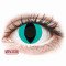 Crazy Lens - Cat Eye Aqua - zero lenses (2 lenses) DIA 14.20, BC 8.60, Power 0 — Made in Australia — Free Delivery