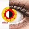 ColourVUE Crazy Lens - Reignfire - zero lenses (2 lenses) DIA 14.00, BC 8.60, Power 0 — Made in USA — Free Delivery