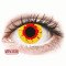 ColourVUE Crazy Lens - Reignfire - zero lenses (2 lenses) DIA 14.00, BC 8.60, Power 0 — Made in USA — Free Delivery