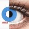 ColourVUE Crazy Lens - Sky Blue - zero lenses (2 lenses) DIA 14.00, BC 8.60, Power 0 — Made in USA — Free Delivery