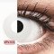 ColourVUE Crazy Lens - Whiteout - zero lenses (2 lenses) DIA 14.00, BC 8.60, Power 0 — Made in USA — Free Delivery