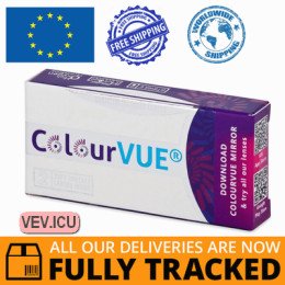 ColourVUE Crazy Lens - BlackOut - corrective (2 lenses) DIA 14.00, BC 8.60 — Made in USA — Free Delivery
