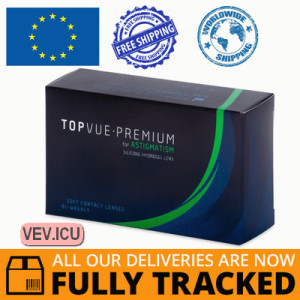 TopVue Premium for Astigmatism (1 Lens) DIA 14.20, BC 8.60 — Made in USA — Free Delivery