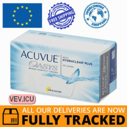 Acuvue Oasys (24 lenses) DIA 14.00, BC 8.40 — Made in USA — Free Delivery
