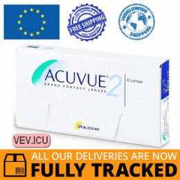 Acuvue 2 (6 lenses) DIA 14.00, BC 8.30 — Made in USA — Free Delivery
