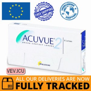 Acuvue 2 (6 lenses) DIA 14.00, BC 8.30 — Made in USA — Free Delivery