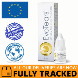 EVOTEARS EYE DROPS 3 ML - MADE IN POLAND - FREE SHIPPING