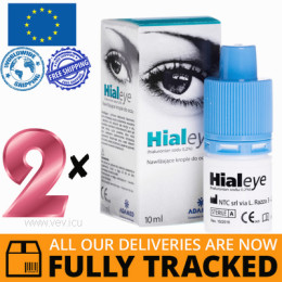 2 x HIALEYE 0,2% EYE DROPS 10ML - MADE IN POLAND - FREE SHIPPING