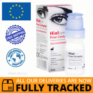 HIALEYE FREE COMPLEX EYE DROPS 10 ML — MADE IN POLAND — FREE SHIPPING