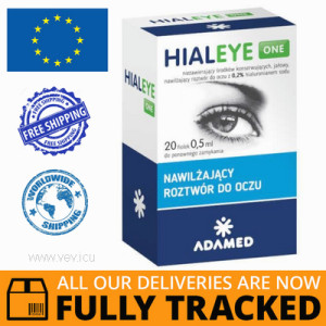 HIALEYE ONE 0,2% MOISTURIZING EYE SOLUTION 0,5ML x 20PCS — MADE IN POLAND — FREE SHIPPING