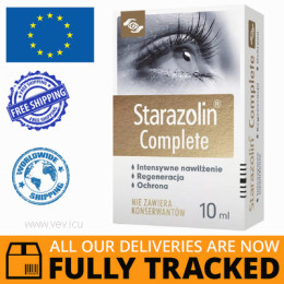 STARAZOLIN COMPLETE EYE DROPS 10ML - MADE IN POLAND - FREE SHIPPING