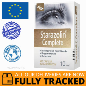 STARAZOLIN COMPLETE EYE DROPS 10ML - MADE IN POLAND - FREE SHIPPING