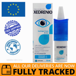 XEDRENIO MOISTURIZING EYE DROPS 10ML - MADE IN POLAND - FREE SHIPPING