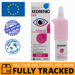 XEDRENIO DEX MOISTURIZING EYE DROPS 10ML - MADE IN POLAND - FREE SHIPPING