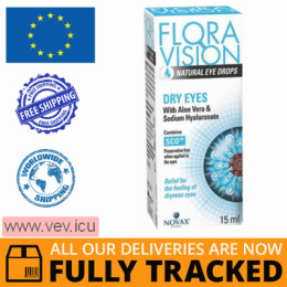 Flora Vision Dry eyes, eye drops 15 ml — Made in Monaco — Free Delivery